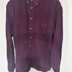 Roundtree & Yorke Purple Casual Button Down Shirt